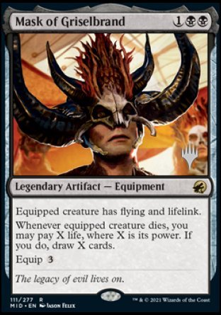 Mask of Griselbrand (Promo Pack) [Innistrad: Midnight Hunt Promos] | Mega City Incorporated