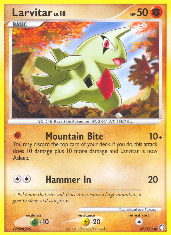 Larvitar (87/123) [Diamond & Pearl: Mysterious Treasures] | Mega City Incorporated