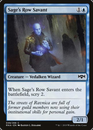 Sage's Row Savant [Ravnica Allegiance] | Mega City Incorporated