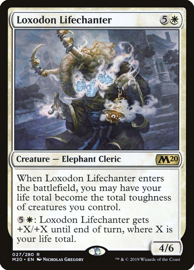 Loxodon Lifechanter [Core Set 2020] | Mega City Incorporated