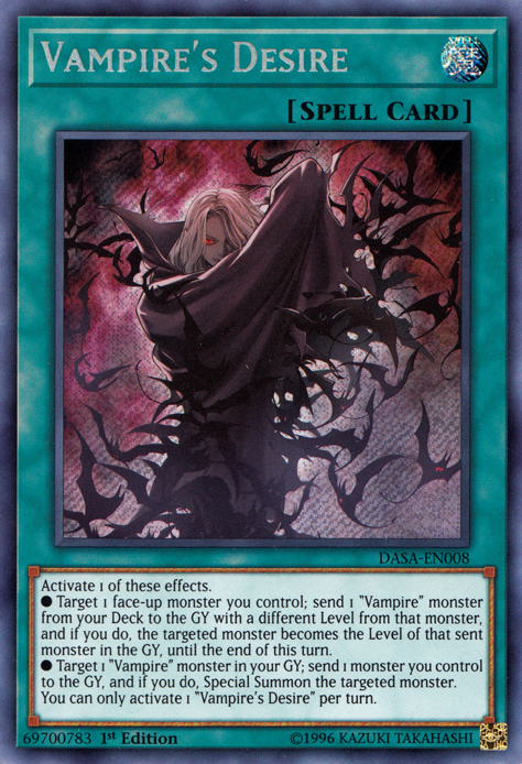 Vampire's Desire [DASA-EN008] Secret Rare | Mega City Incorporated