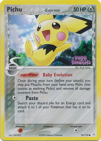 Pichu (76/110) (Delta Species) (Stamped) [EX: Holon Phantoms] | Mega City Incorporated