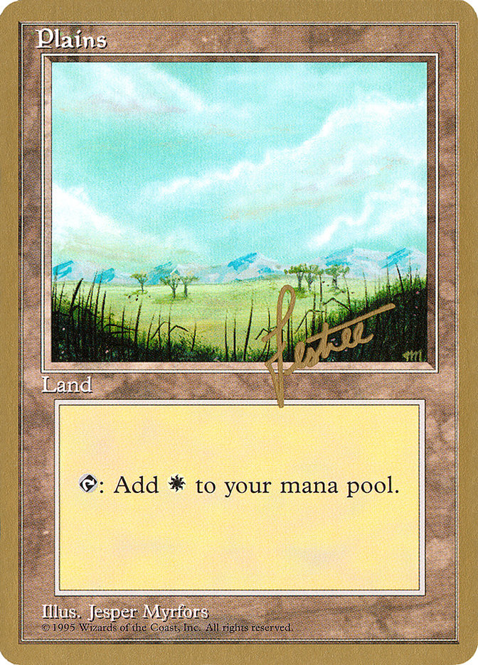 Plains (bl365) (Bertrand Lestree) [Pro Tour Collector Set] | Mega City Incorporated