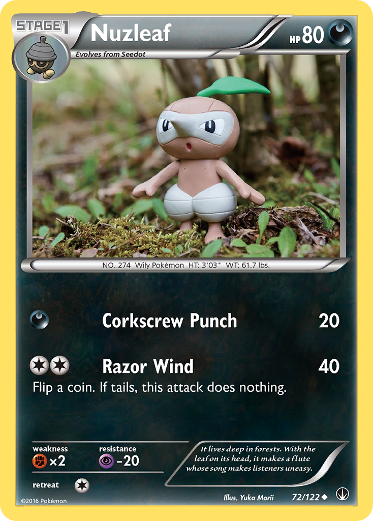 Nuzleaf (72/122) [XY: BREAKpoint] | Mega City Incorporated