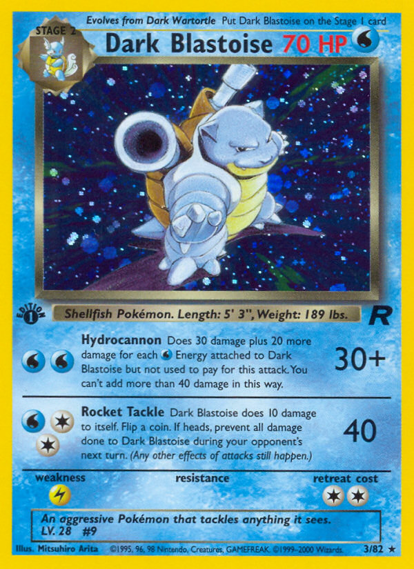 Dark Blastoise (3/82) [Team Rocket 1st Edition] | Mega City Incorporated