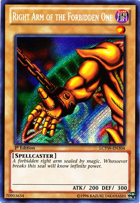 Right Arm of the Forbidden One [LCYW-EN304] Secret Rare | Mega City Incorporated