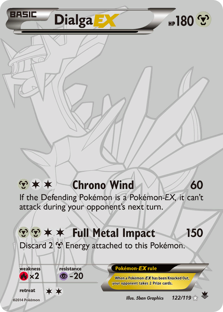 Dialga EX (122/119) [XY: Phantom Forces] | Mega City Incorporated