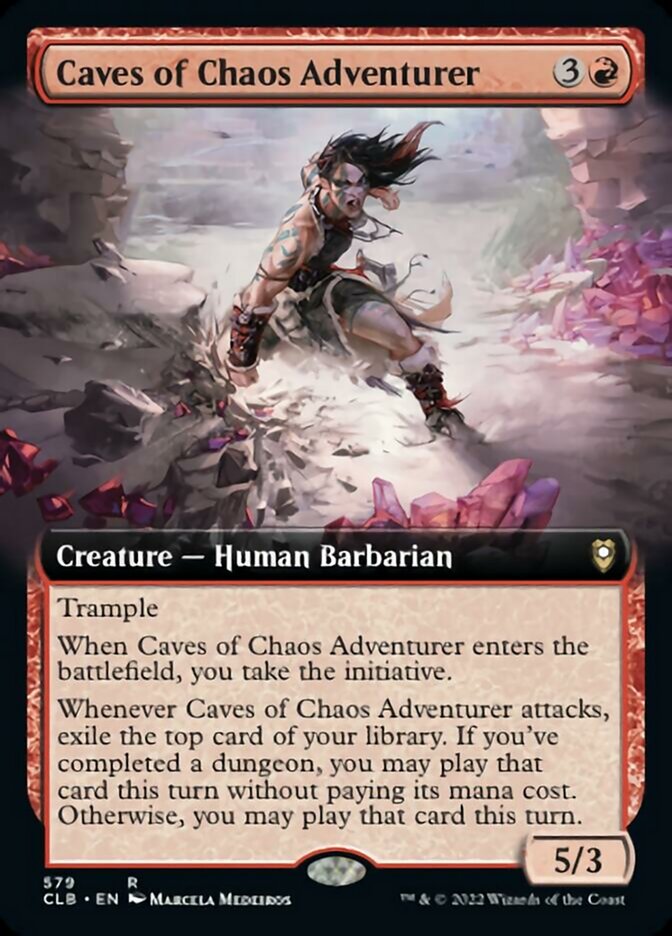 Caves of Chaos Adventurer (Extended Art) [Commander Legends: Battle for Baldur's Gate] | Mega City Incorporated