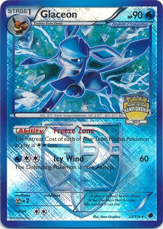 Glaceon (23/116) (City Championship Promo) [Black & White: Plasma Freeze] | Mega City Incorporated