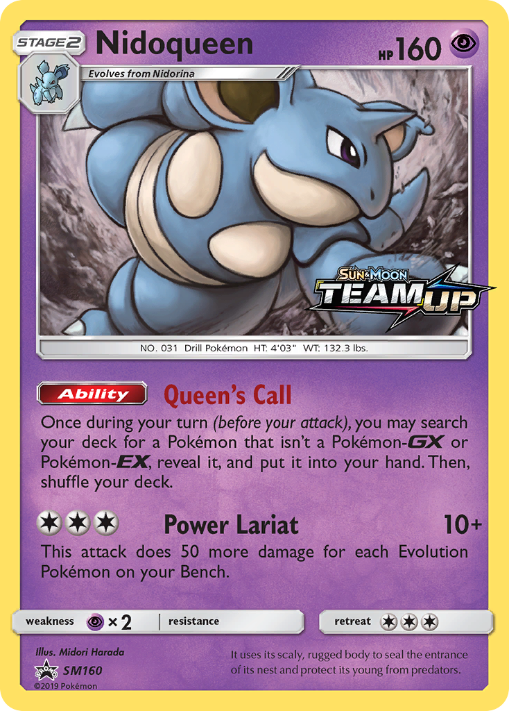 Nidoqueen (SM160) [Sun & Moon: Black Star Promos] | Mega City Incorporated