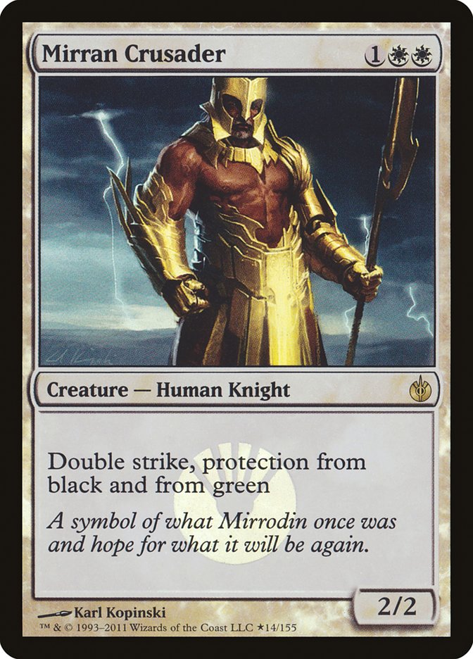 Mirran Crusader (Buy-A-Box) [Mirrodin Besieged Promos] | Mega City Incorporated