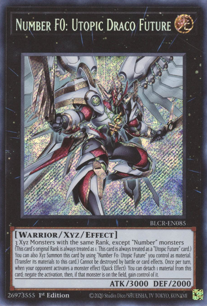 Number F0: Utopic Draco Future [BLCR-EN085] Secret Rare | Mega City Incorporated