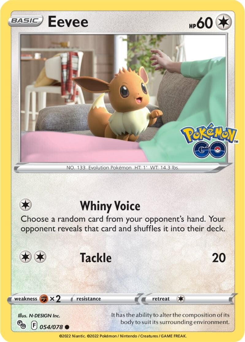 Eevee (054/078) [Pokémon GO] | Mega City Incorporated