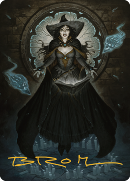 Tasha, the Witch Queen Art Card (76) (Gold-Stamped Signature) [Commander Legends: Battle for Baldur's Gate Art Series] | Mega City Incorporated