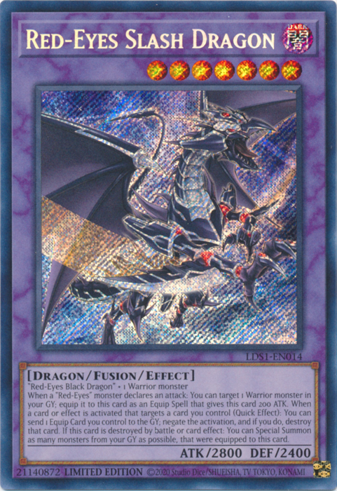 Red-Eyes Slash Dragon [LDS1-EN014] Secret Rare | Mega City Incorporated