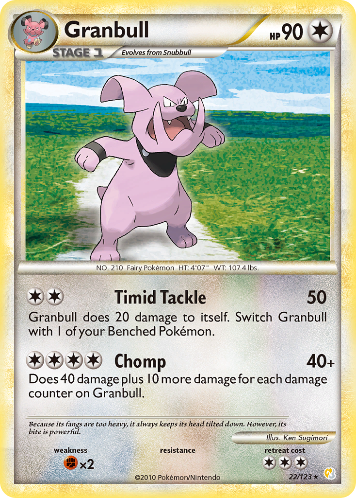 Granbull (22/123) [HeartGold & SoulSilver: Base Set] | Mega City Incorporated