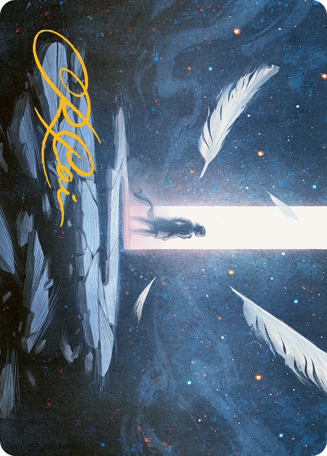 Moment of Truth Art Card (Gold-Stamped Signature) [March of the Machine Art Series] | Mega City Incorporated