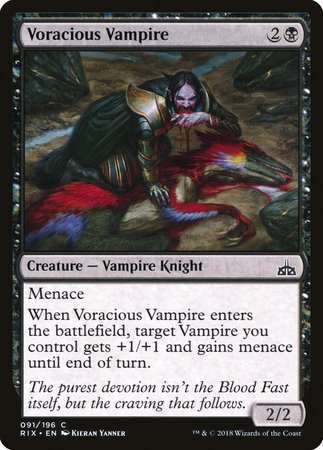 Voracious Vampire [Rivals of Ixalan] | Mega City Incorporated