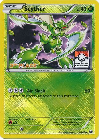 Scyther (4/108) (League Promo 3rd Place) [Black & White: Dark Explorers] | Mega City Incorporated