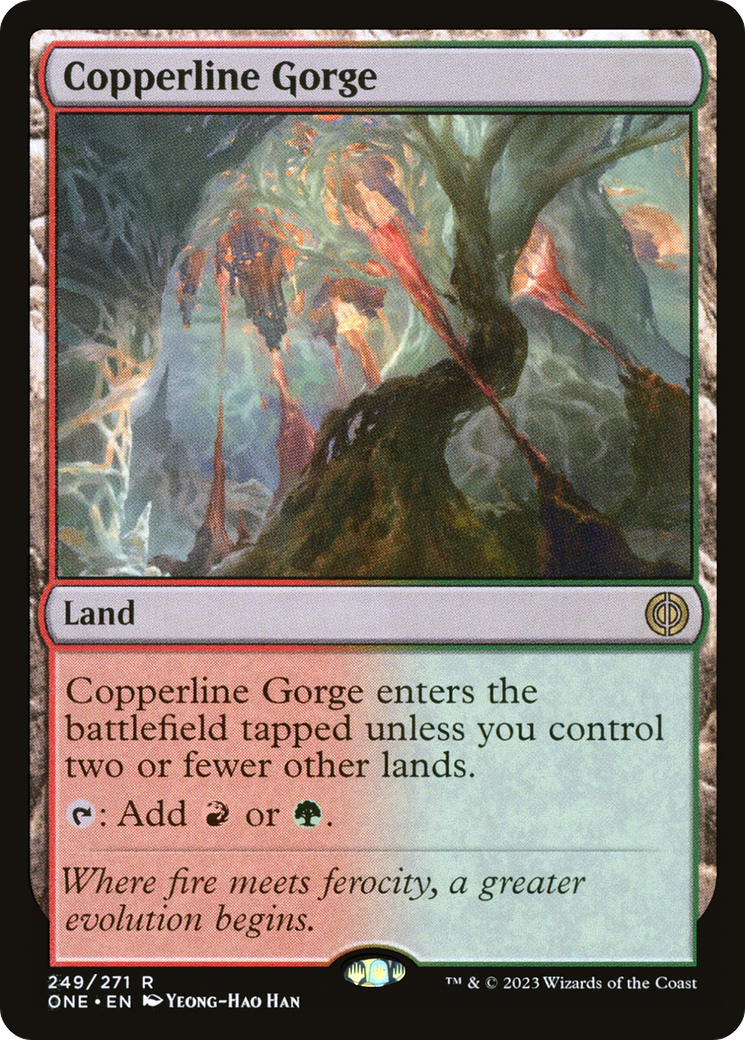 Copperline Gorge [Phyrexia: All Will Be One] | Mega City Incorporated