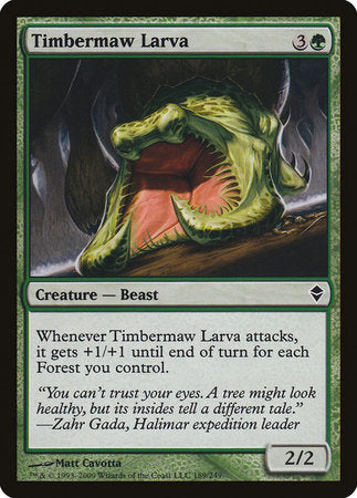 Timbermaw Larva [Zendikar] | Mega City Incorporated