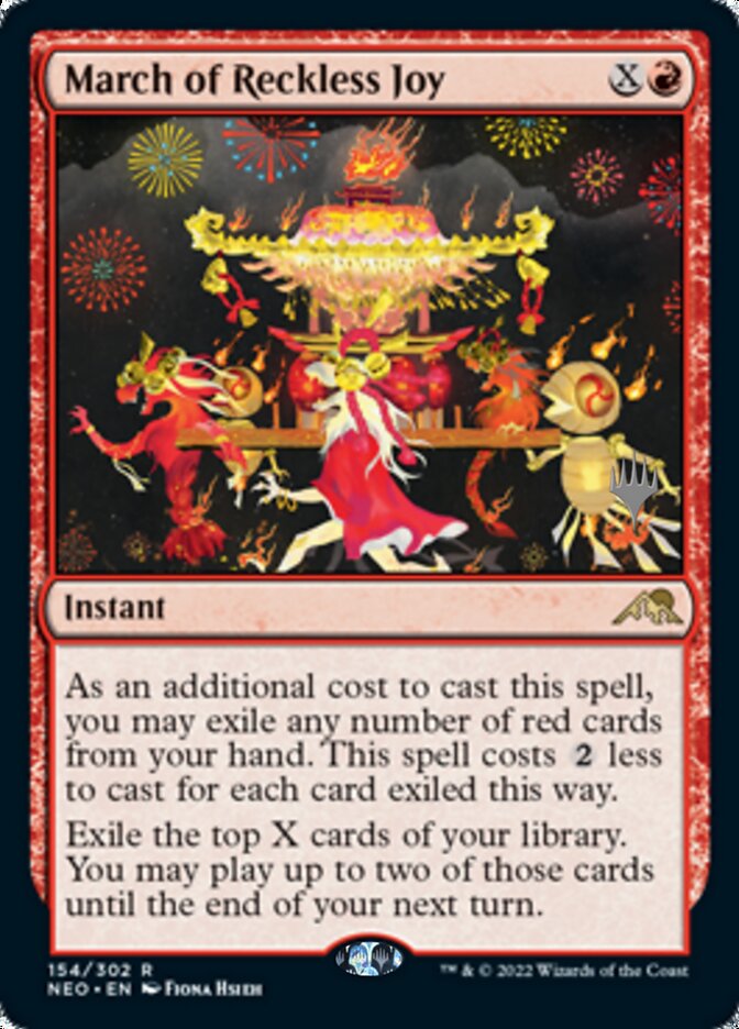 March of Reckless Joy (Promo Pack) [Kamigawa: Neon Dynasty Promos] | Mega City Incorporated