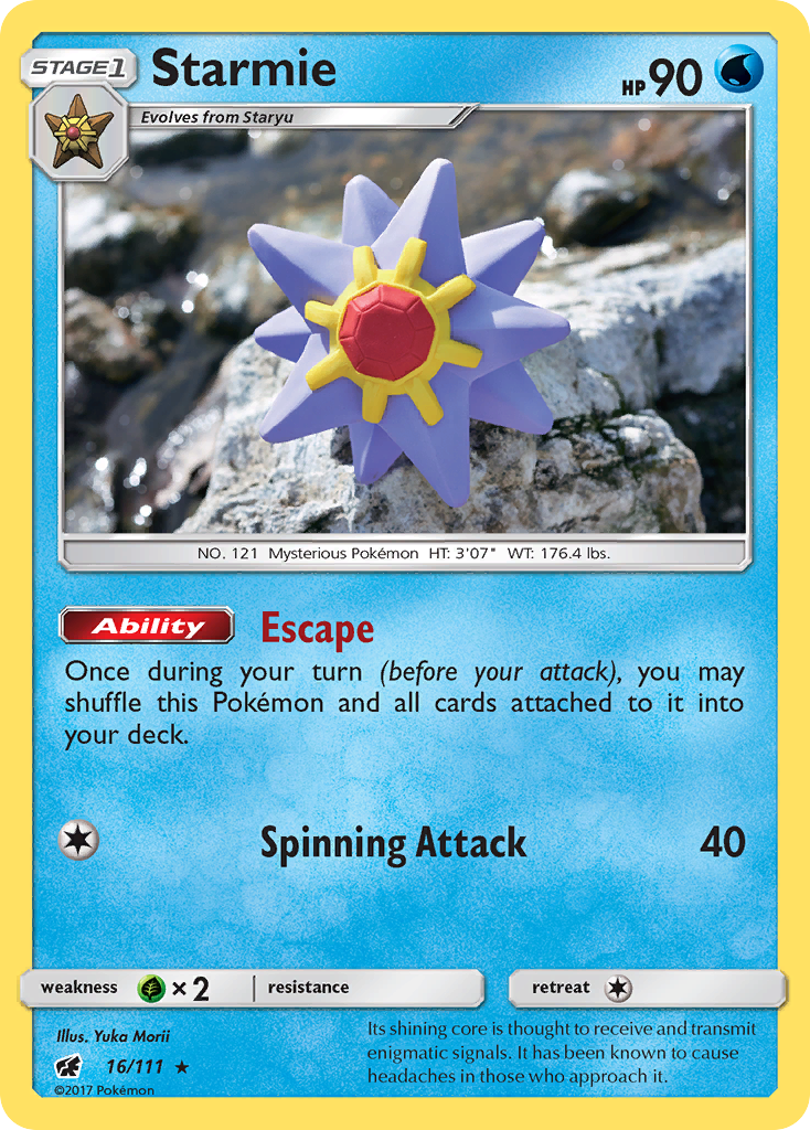 Starmie (16/111) [Sun & Moon: Crimson Invasion] | Mega City Incorporated