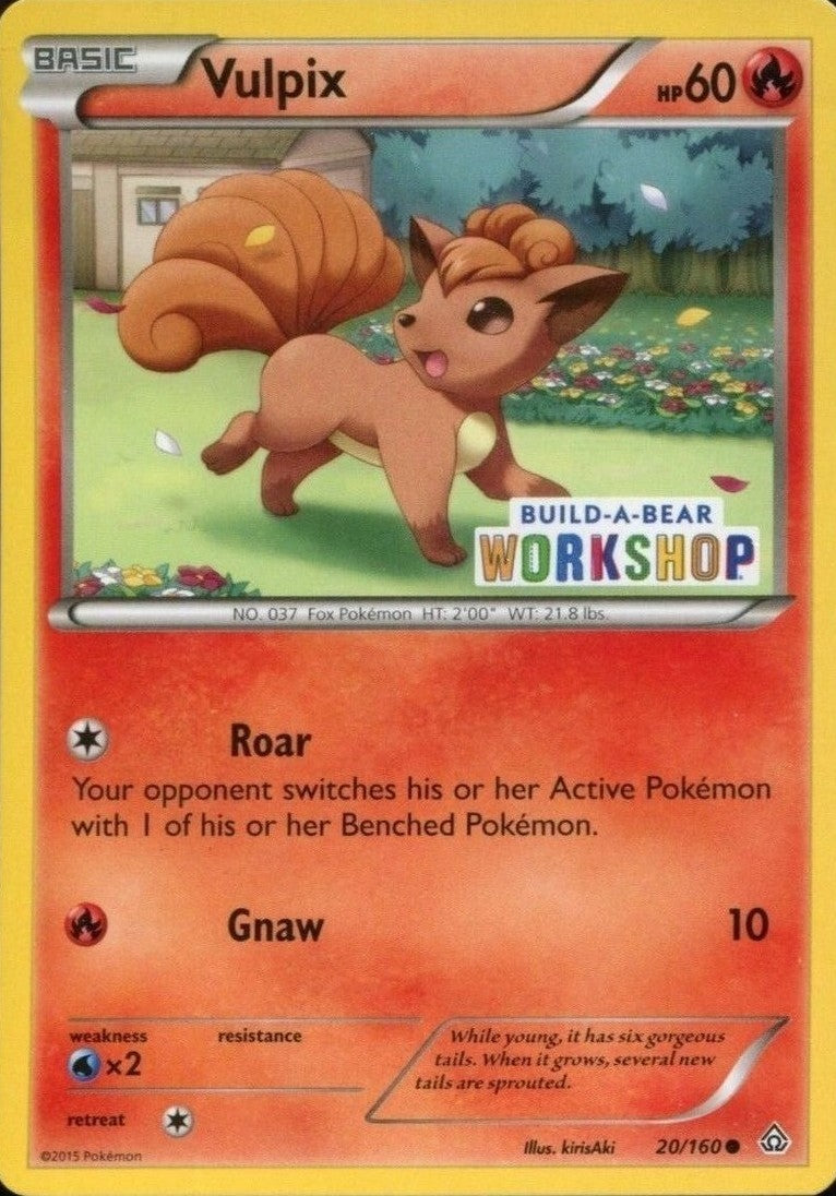 Vulpix (20/160) (Build A Bear Workshop Exclusive) [XY: Primal Clash] | Mega City Incorporated