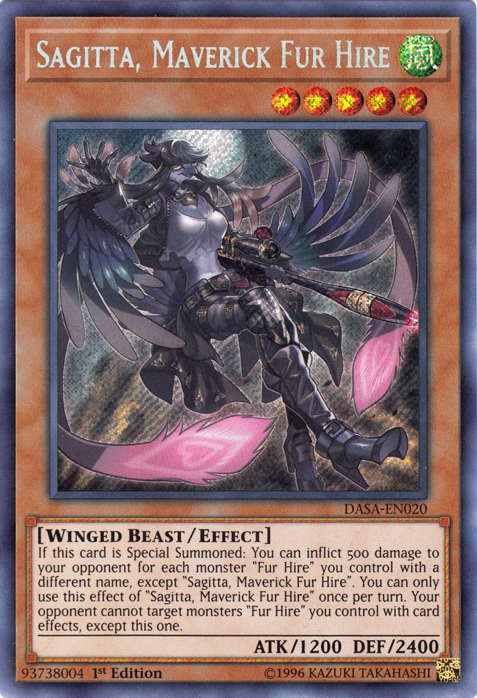 Sagitta, Maverick Fur Hire [DASA-EN020] Secret Rare | Mega City Incorporated