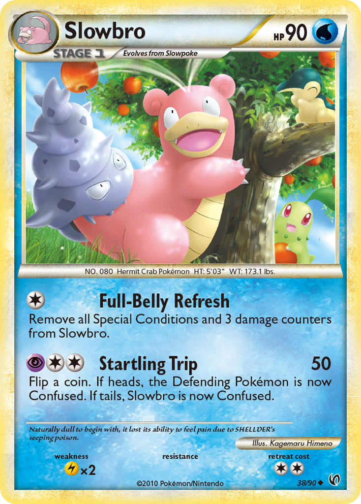 Slowbro (38/90) [HeartGold & SoulSilver: Undaunted] | Mega City Incorporated