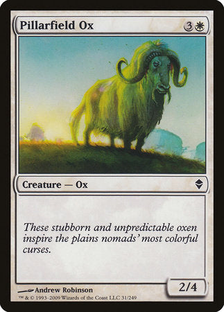 Pillarfield Ox [Zendikar] | Mega City Incorporated