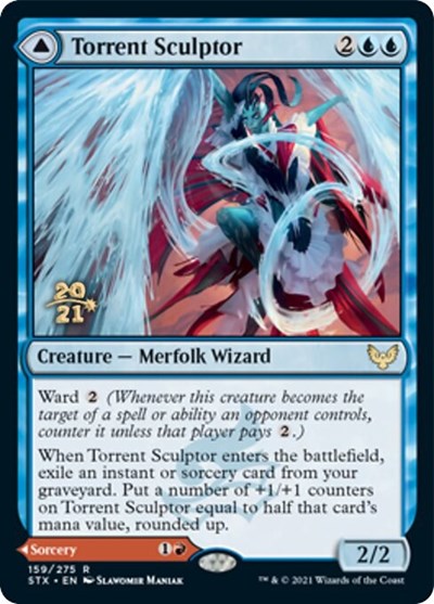 Torrent Sculptor // Flamethrower Sonata [Strixhaven: School of Mages Prerelease Promos] | Mega City Incorporated