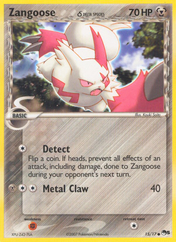 Zangoose (15/17) (Delta Species) [POP Series 5] | Mega City Incorporated