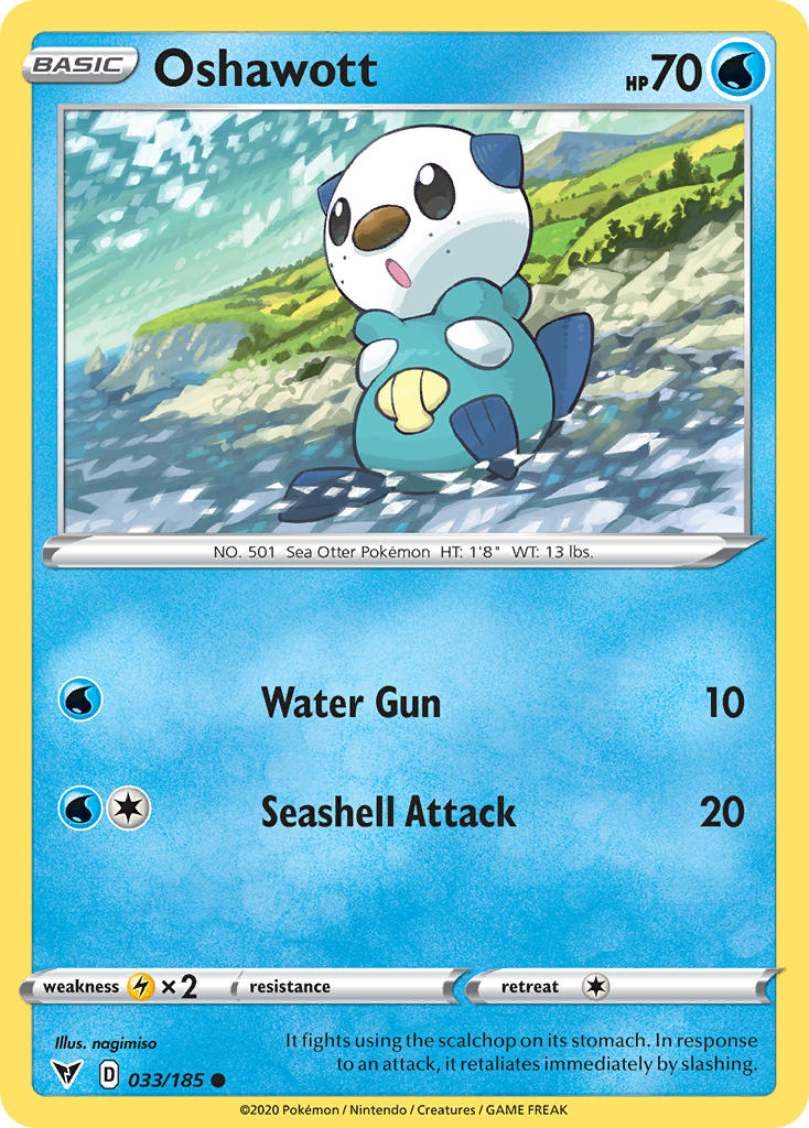 Oshawott (033/185) [Sword & Shield: Vivid Voltage] | Mega City Incorporated