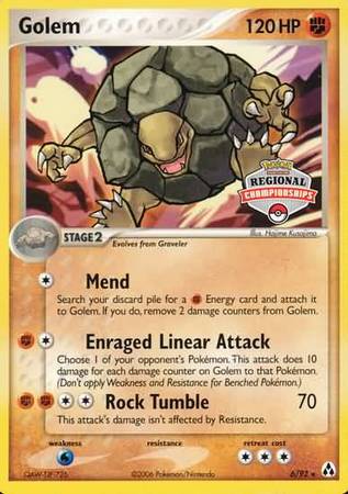 Golem (6/92) (Regional Championship Promo) [EX: Legend Maker] | Mega City Incorporated