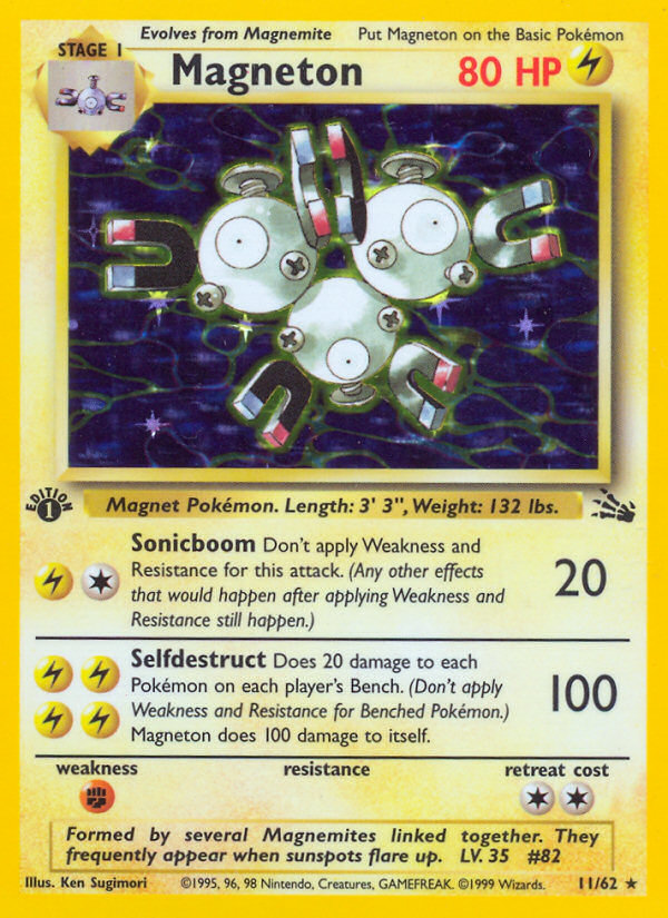 Magneton (11/62) [Fossil 1st Edition] | Mega City Incorporated