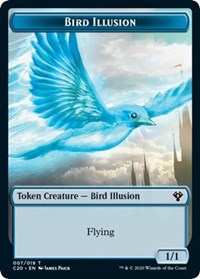 Bird Illusion // Beast (011) Double-sided Token [Commander 2020 Tokens] | Mega City Incorporated