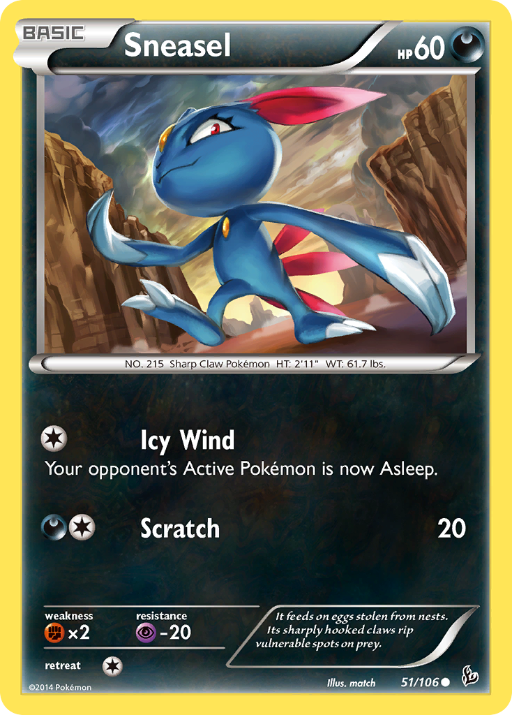 Sneasel (51/106) [XY: Flashfire] | Mega City Incorporated