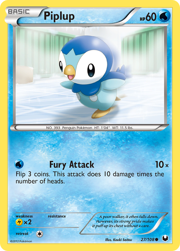 Piplup (27/108) [Black & White: Dark Explorers] | Mega City Incorporated