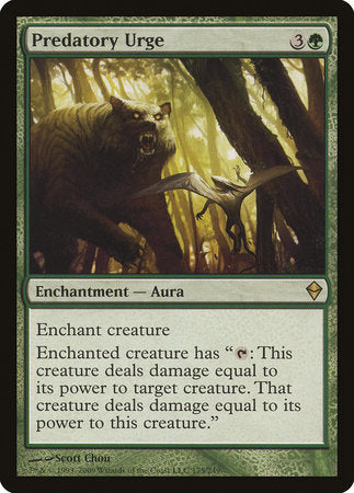 Predatory Urge [Zendikar] | Mega City Incorporated