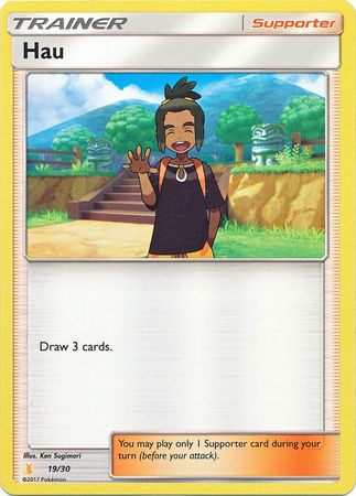 Hau (19/30) [Sun & Moon: Trainer Kit - Alolan Raichu] | Mega City Incorporated