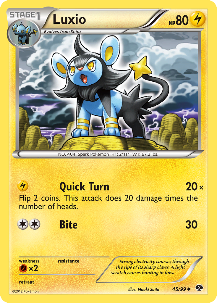 Luxio (45/99) [Black & White: Next Destinies] | Mega City Incorporated