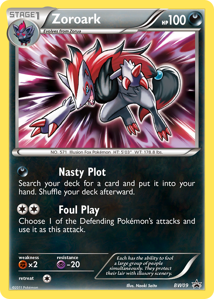 Zoroark (BW09) [Black & White: Black Star Promos] | Mega City Incorporated