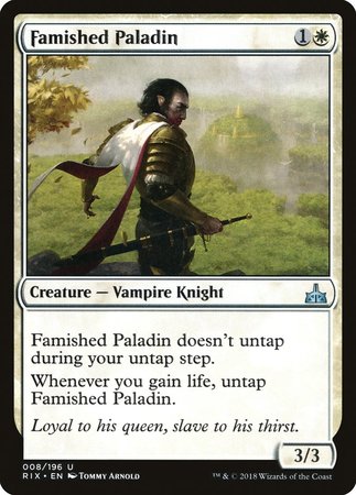 Famished Paladin [Rivals of Ixalan] | Mega City Incorporated