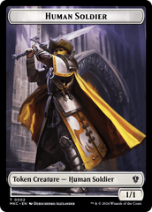 City's Blessing // Human Soldier Double-Sided Token [Murders at Karlov Manor Commander Tokens] | Mega City Incorporated