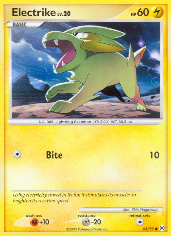 Electrike (63/99) [Platinum: Arceus] | Mega City Incorporated