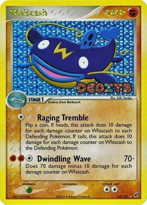 Whiscash (28/107) (Stamped) [EX: Deoxys] | Mega City Incorporated