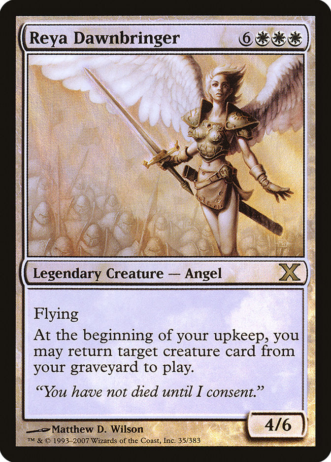 Reya Dawnbringer (Premium Foil) [Tenth Edition] | Mega City Incorporated