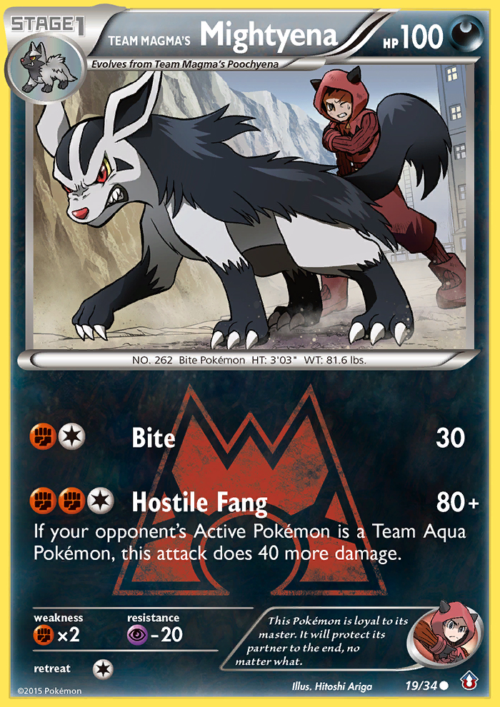 Team Magma's Mightyena (19/34) [XY: Double Crisis] | Mega City Incorporated