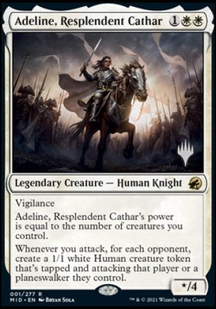 Adeline, Resplendent Cathar (Promo Pack) [Innistrad: Midnight Hunt Promos] | Mega City Incorporated